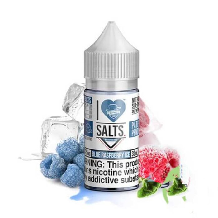 I Love Salts Nicotine Salt E Liquid By Mad Hatter 30ML blue Raspberry Ice 96678