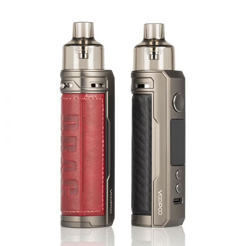 voopoo drag x 80w pod mod kit back side and side front view