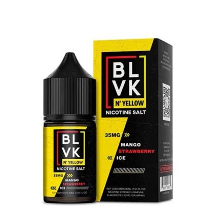 BLVK N Yellow Salts Mango Strawberry Ice