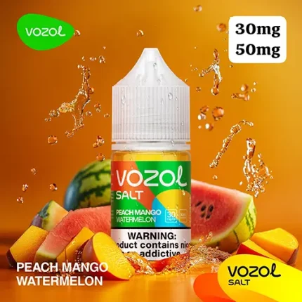 Vozol Salt Peach Mango Watermelon 30ML Buy Vape