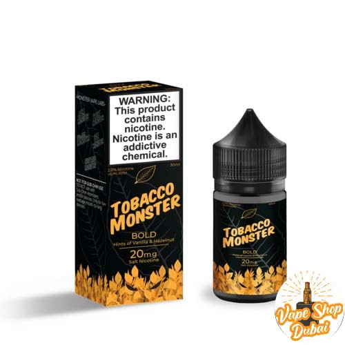 tobacco-monester-saltnic-bold-30ml.jpg TOBACCO MONSTER SALTNIC BOLD 30ML - Image 1